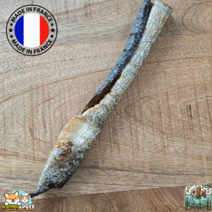 Peau de saumon séchée naturelle pour chien – friandise saine au poisson