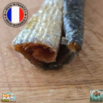 Peau de saumon séchée naturelle pour chien – friandise saine au poisson