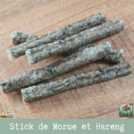 Stick Morue & Hareng séché naturel pour chien – friandise poisson riche en oméga-3