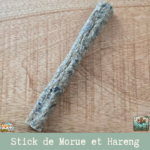 Stick Morue & Hareng séché naturel pour chien – friandise poisson riche en oméga-3