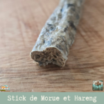 Stick Morue & Hareng séché naturel pour chien – friandise poisson riche en oméga-3
