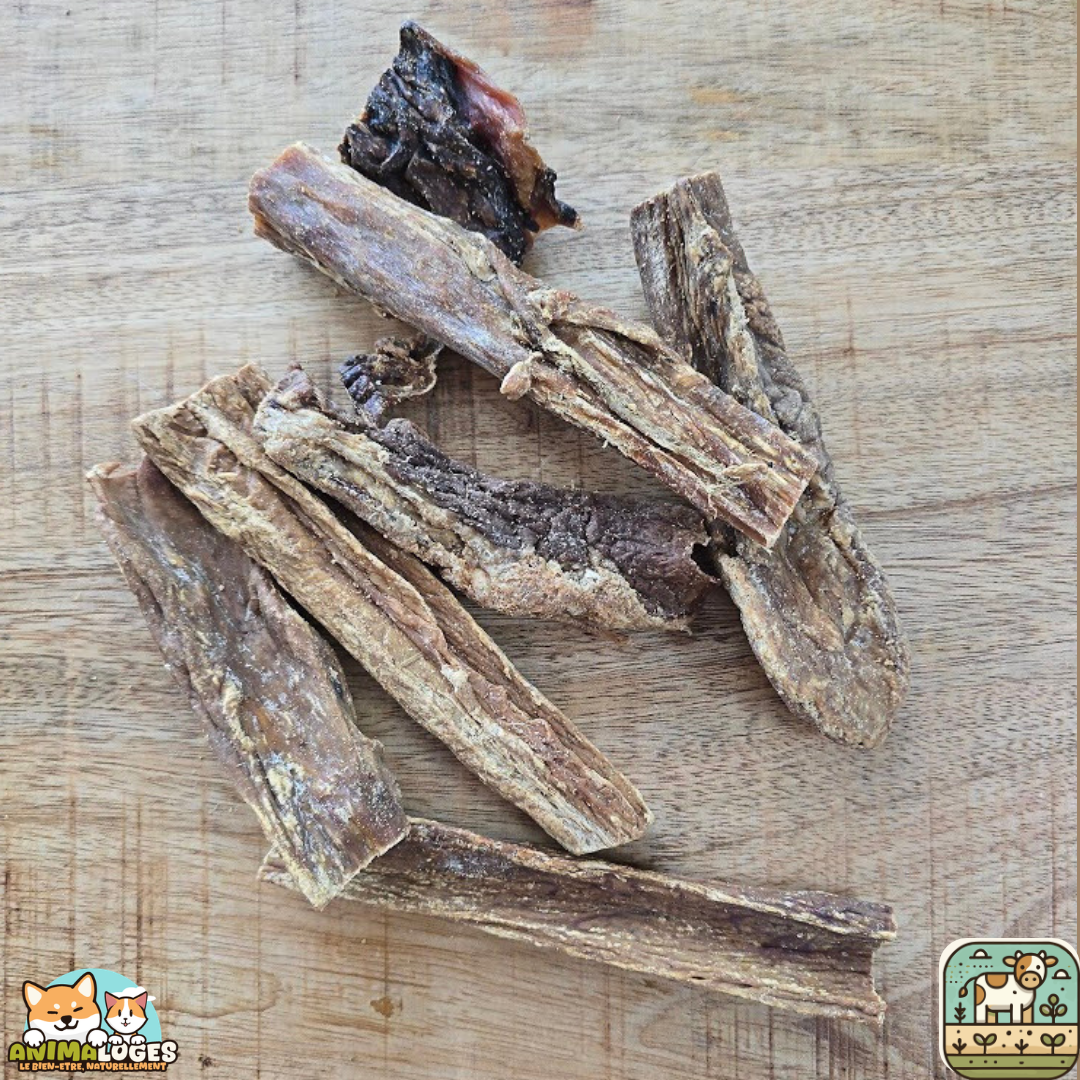 Mamelle de vache séchée naturelle pour chien – friandise à mâcher