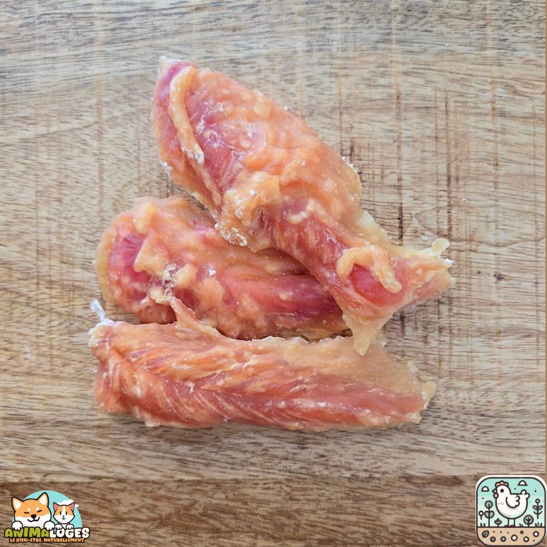 Filet de poulet séché naturel pour chien – friandise poulet