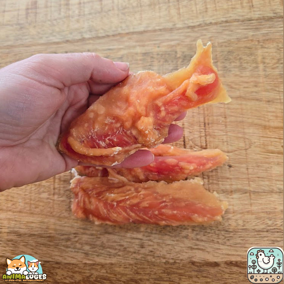 Filet de poulet séché naturel pour chien – friandise poulet
