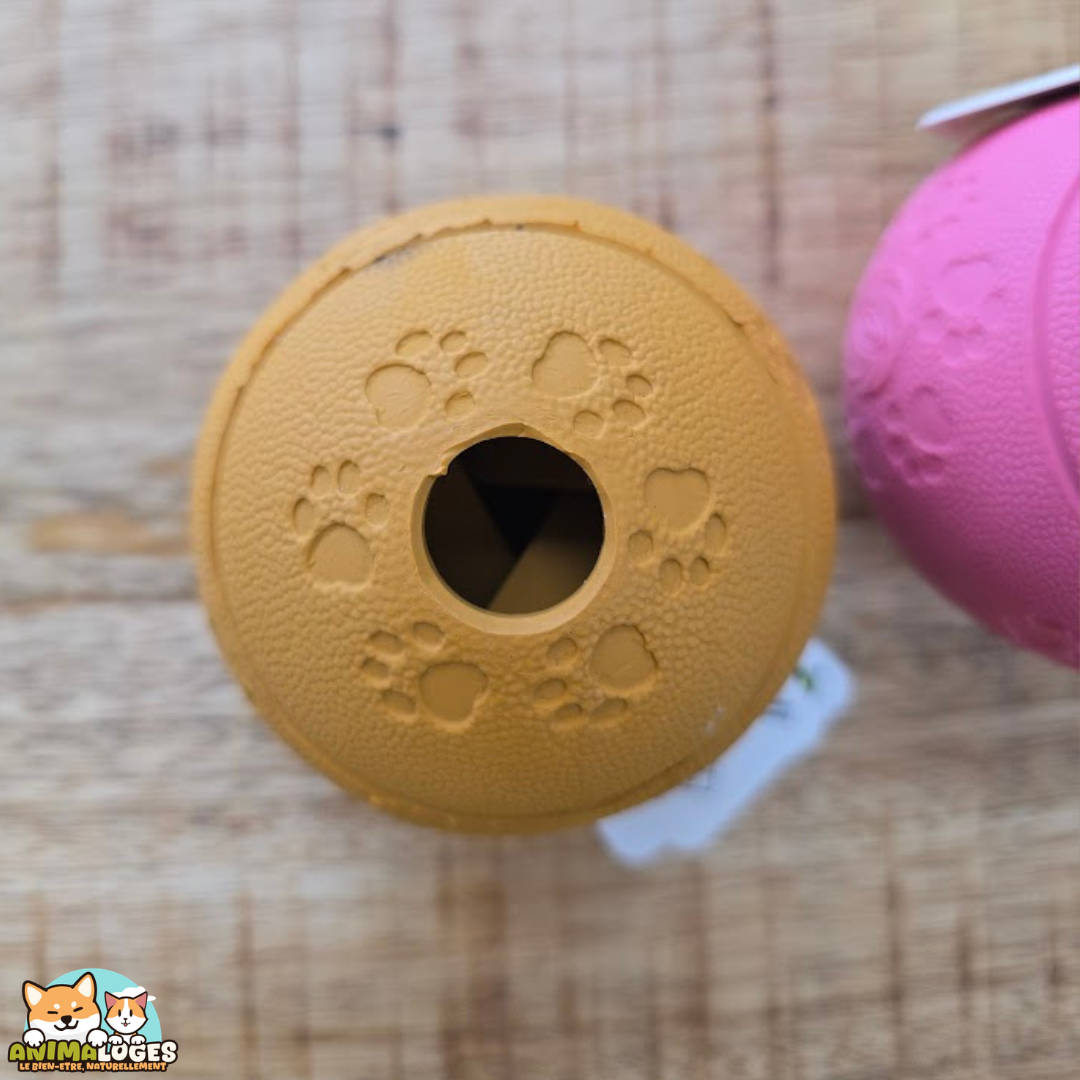 balle à friandises Rhea Flamingo chien