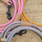 laisse chiot Malibu Flamingo en nylon recyclé, disponible en 3 couleurs