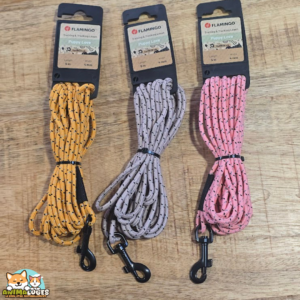 longe chiot Dolly Flamingo 5 mètres, plusieurs couleurs