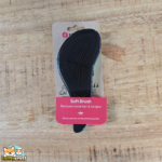 Brosse douce Flamingo Ergo verte et noire pour chien à poils courts ou longs