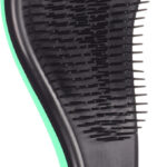 Brosse douce Flamingo Ergo verte et noire pour chien à poils courts ou longs