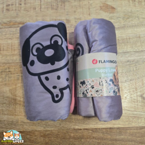 Couverture en peluche Flamingo Oddi pour chiot, format 100 x 70 cm