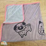 Couverture en peluche Flamingo Oddi pour chiot, format 100 x 70 cm