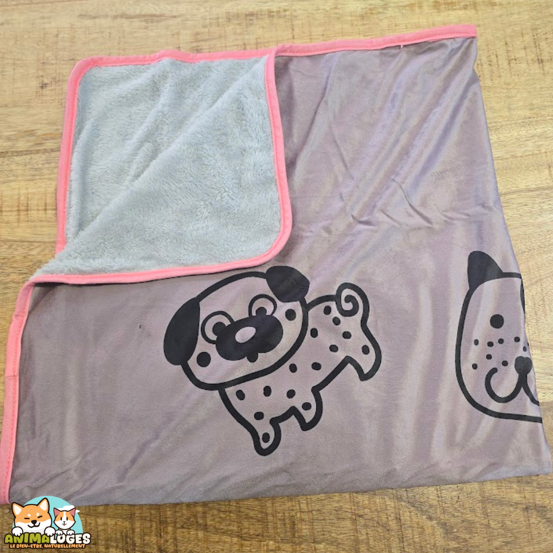 Couverture en peluche Flamingo Oddi pour chiot, format 100 x 70 cm