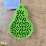 Jouet à garnir Bapee Flamingo pour chien en caoutchouc, en forme de banane jaune, de pomme rouge ou de poire verte.