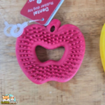 Jouet à garnir Bapee Flamingo pour chien en caoutchouc, en forme de banane jaune, de pomme rouge ou de poire verte.