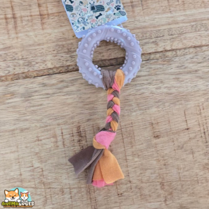 Jouet Flamingo Bunty Anneau Taupe aplati pour chiot