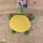 Jouet Flamingo Tuti Tortue Jaune en latex et peluche pour chien