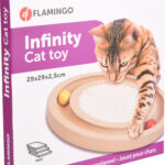 Jouet à griffer Flamingo Infinity avec circuit à balles pour chat