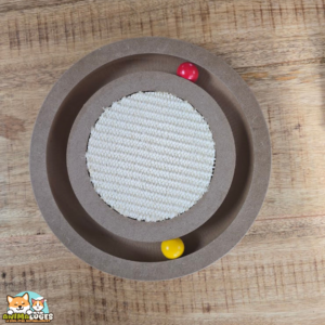 Jouet à griffer Flamingo Infinity avec circuit à balles pour chat