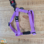 Harnais classique confort en nylon parme pour chien, taille M