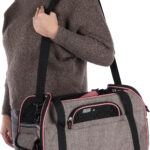 Flamingo Xandor sac de transport taupe pour chien et chat jusqu'à 7 kg
