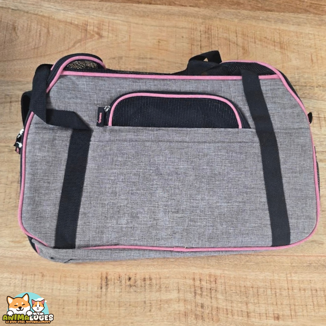 Flamingo Xandor sac de transport taupe pour chien et chat jusqu'à 7 kg