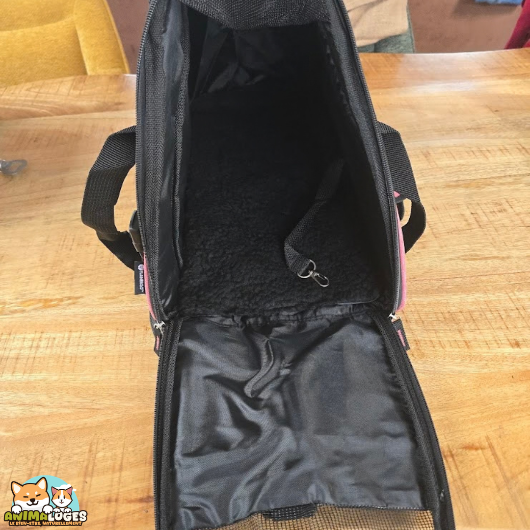 Flamingo Xandor sac de transport taupe pour chien et chat jusqu'à 7 kg