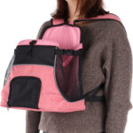 Flamingo Xanty Rose sac de transport ventral pour chiot jusqu'à 4 kg