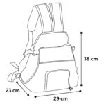 Flamingo Xanty Taupe sac de transport ventral pour chiot jusqu'à 4 kg