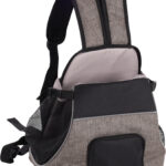 Flamingo Xanty Taupe sac de transport ventral pour chiot jusqu'à 4 kg