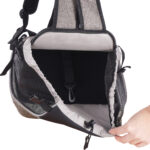 Flamingo Xanty Taupe sac de transport ventral pour chiot jusqu'à 4 kg