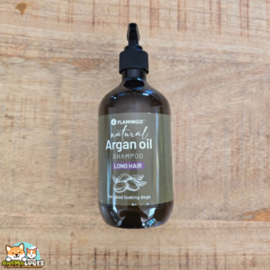 Shampooing Flamingo Natural à l'huile d'argan pour chien à poil long 500 ml